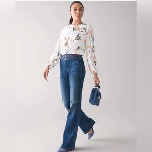 WHBM Extra High-Rise Everyday Soft Denim Trupunto Trouser Jeans